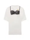 Doublet Egg Bra Graphic-print T-shirt In Multi