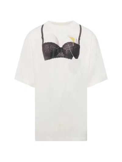 Doublet Egg Bra Graphic-print T-shirt In Multi