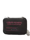 Doublet Egg Pack Messenger Bag In Black