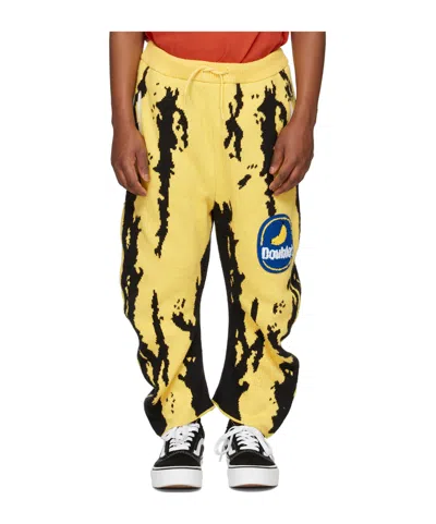 Doublet Elastic Waist Casual Pants In Yellow