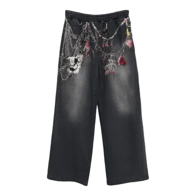 Doublet Embroidered Chain Sweatpants In Black