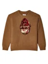 Doublet Embroidered Sweater In Brown