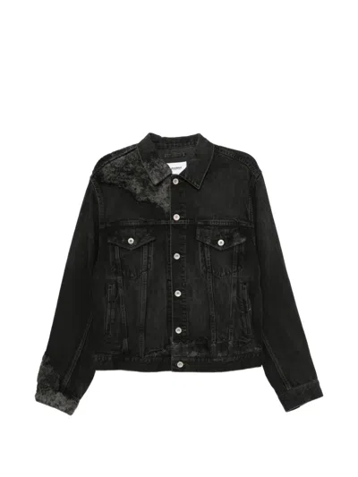 Doublet Embroideried Denim Jacket In Black