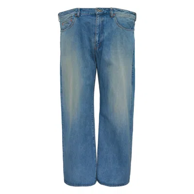 Doublet Floating Waist Denim Pants In Blue