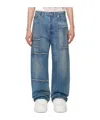 Doublet Blue Frankenstein Cutting Jeans In Blue
