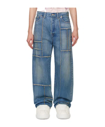 Doublet Blue Frankenstein Cutting Jeans In Indigo