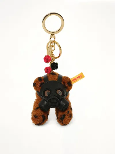 Doublet Gas Mask Bear Keyring In Gold