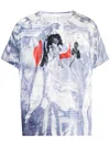 Doublet T-shirt Mit Grafischem Print In Blue