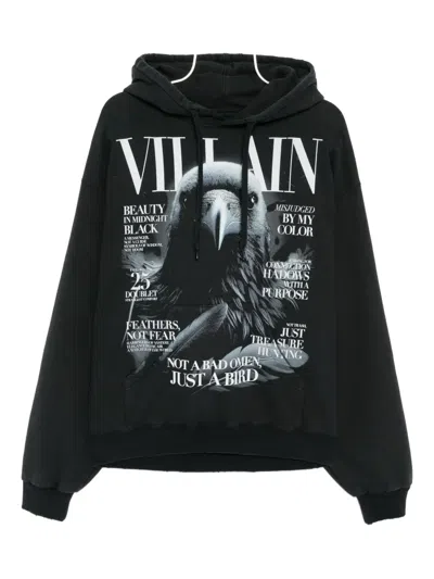 Doublet Graphic-printed Hoodie In Black