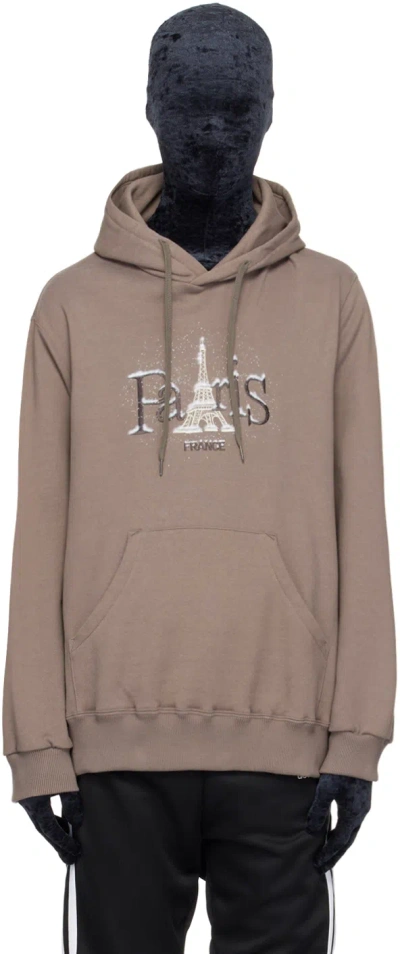 Doublet Gray Snow In Paris Hoodie In Grey