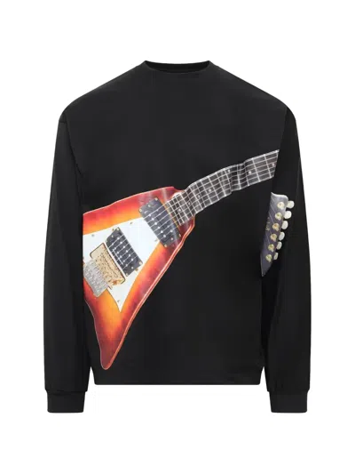 Doublet Air Guitar Long Sleeve T-shirt In Black