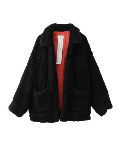 Doublet Hand-painted Faux-fur Jacket In Black