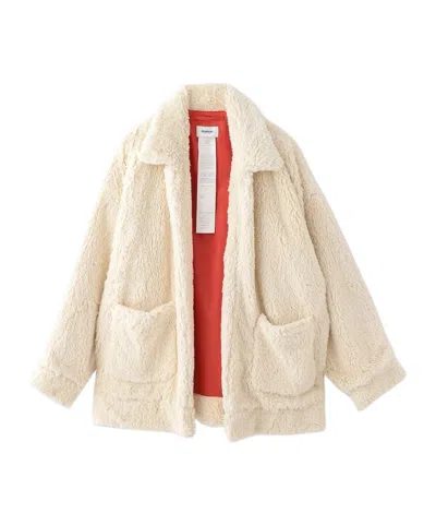 Doublet Hand-painted Faux-fur Jacket In Brown