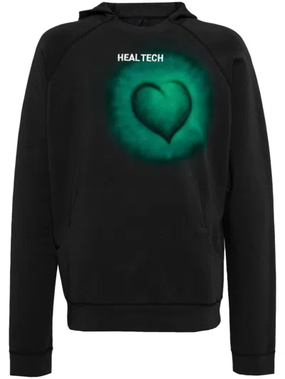 Doublet Healtech-print Hoodie In Grey