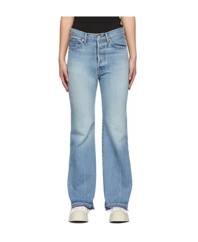 Doublet High-waisted Flared Jeans In Blue