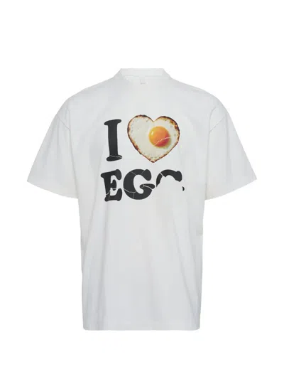 Doublet I Love Egg T-shirt In White