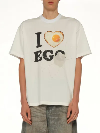 Doublet I Love Egg T-shirt In White