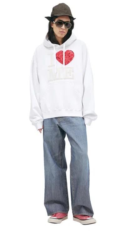 Doublet Худи 'i Love Me' In White