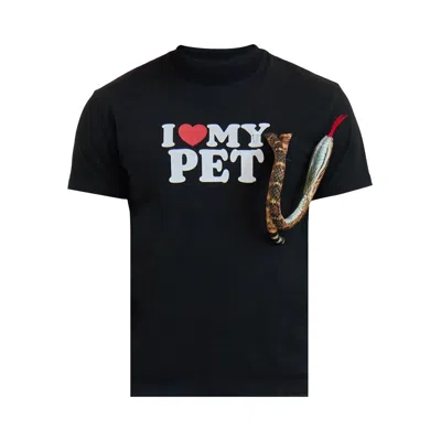 Pre-owned Doublet I Love My Pet T-shirt 'black' | Men's Size M