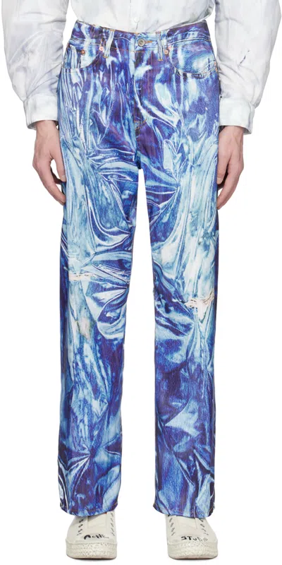 Doublet Indigo Mirage Jeans In Blue