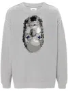 Doublet Inside-out Jacquard Jumper In Grey