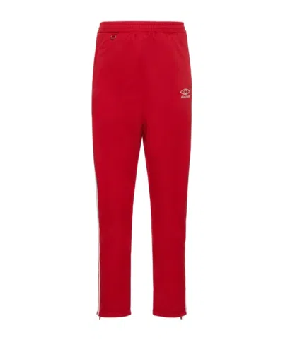 Doublet Invisible Elastic Waist Sweatpants In Red