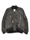 Doublet Key-chain Bomber Jacket In Gray