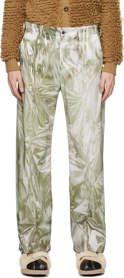 Doublet Khaki Mirage Trousers In Beige