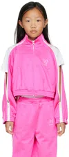 Doublet Kids Pink Zip Track Jacket In Pink