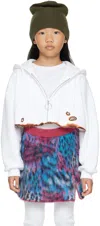 Doublet Kids White Burning Hoodie In White