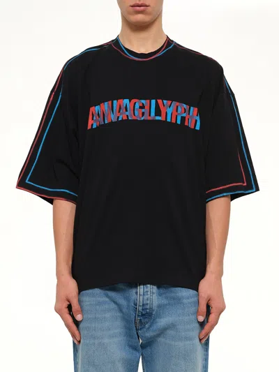 Doublet Knit T-shirts White In Black