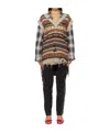 Doublet Beige Oversized Fair-isle Knit Vest In Black