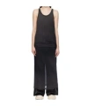 Doublet Black Layered Maxi Dress In Blue