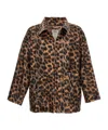 Doublet Men's Summer Fur Hand-painted Jacket In Black