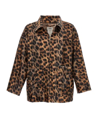 DOUBLET LEOPARD PRINT CASUAL JACKET
