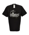 Doublet Logo-embroidery Cotton T-shirt In Black