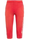 Doublet Logo-print Cotton-blend Shorts In Rot
