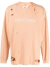 Doublet Sweatshirt Im Distressed-look In Brown