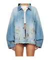 Doublet Long-sleeved Denim Jacket In Blue