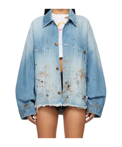 Doublet Long-sleeved Denim Jacket In Blue