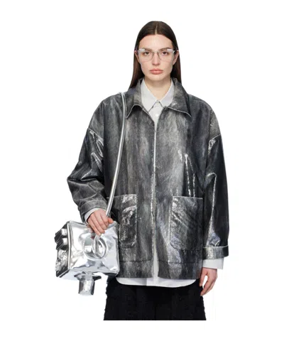 Doublet Long-sleeved Jacket In Gray