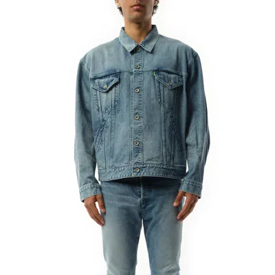 Doublet Men's Care Denim Jacket In Indigo