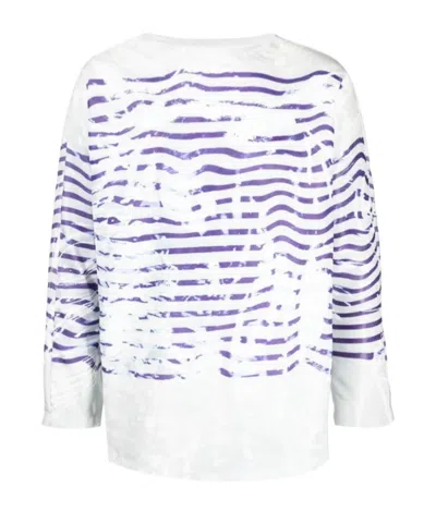 Doublet Mirage Basque Long-sleeve T-shirt In White