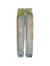 Doublet Moss-grown Denim Pants Indigo In Blue
