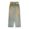 Doublet Moss-grown Denim Pants Indigo In Multi