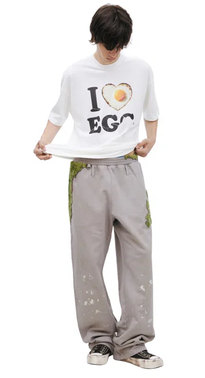 Doublet Moss-grown Embroidery Trousers In Gray