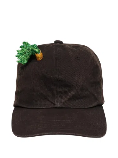 Doublet Mud-dyed Carrot Cap In Brown
