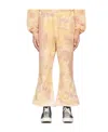 Doublet Yellow Waste Vegetable-dyed Lounge Pants In Nude