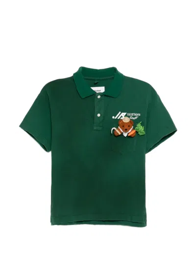 Doublet My Workwear Bear Polo Shirt In Green