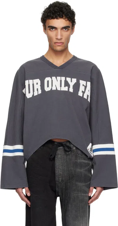 Doublet Navy Pztoday Edition 'only Fans' T-shirt In Blue
